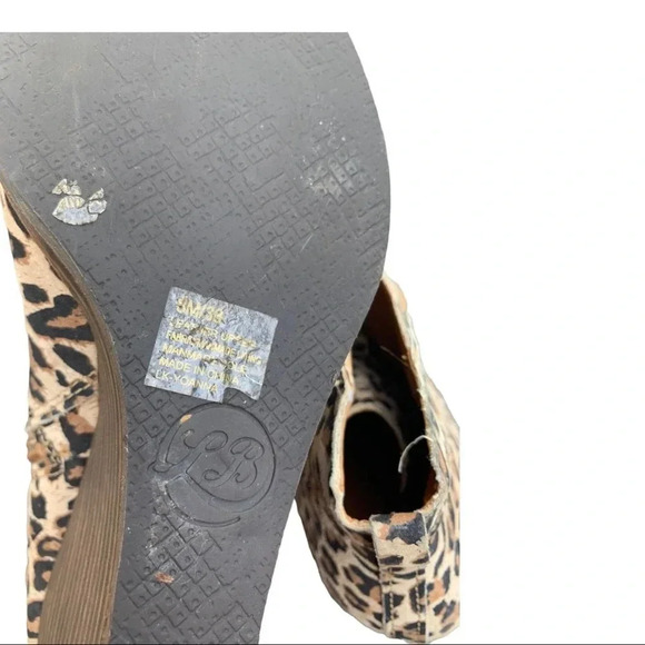Lucky Brand animal print wedge yoanna size 8 - Picture 5 of 5